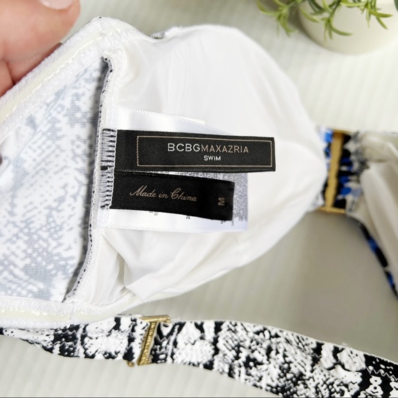 BCBGMaxazria Urban Contrast Bandeau Bikini TOP ONLY! - Picture 7 of 8
